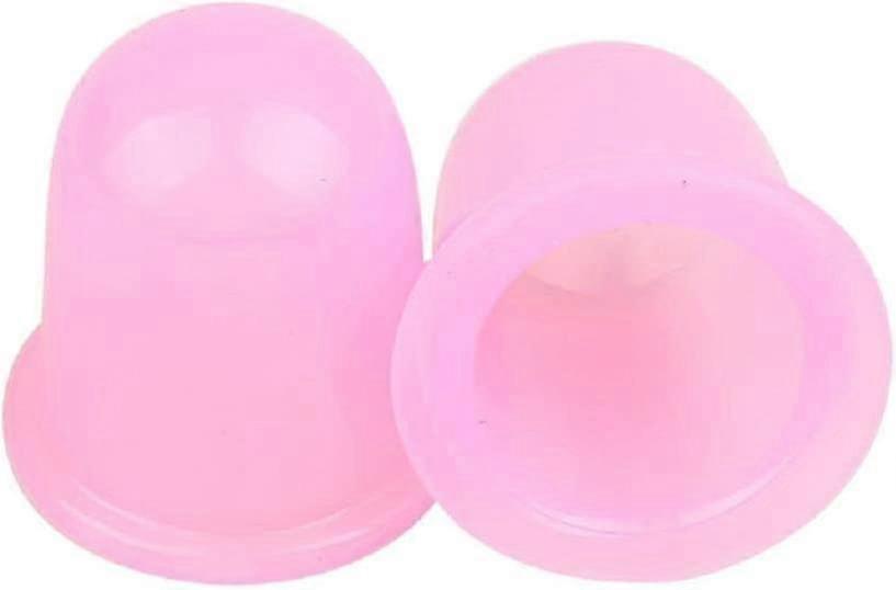 2 Hypoallergenic Slimming Suction Cups Pink 6X5.3cm