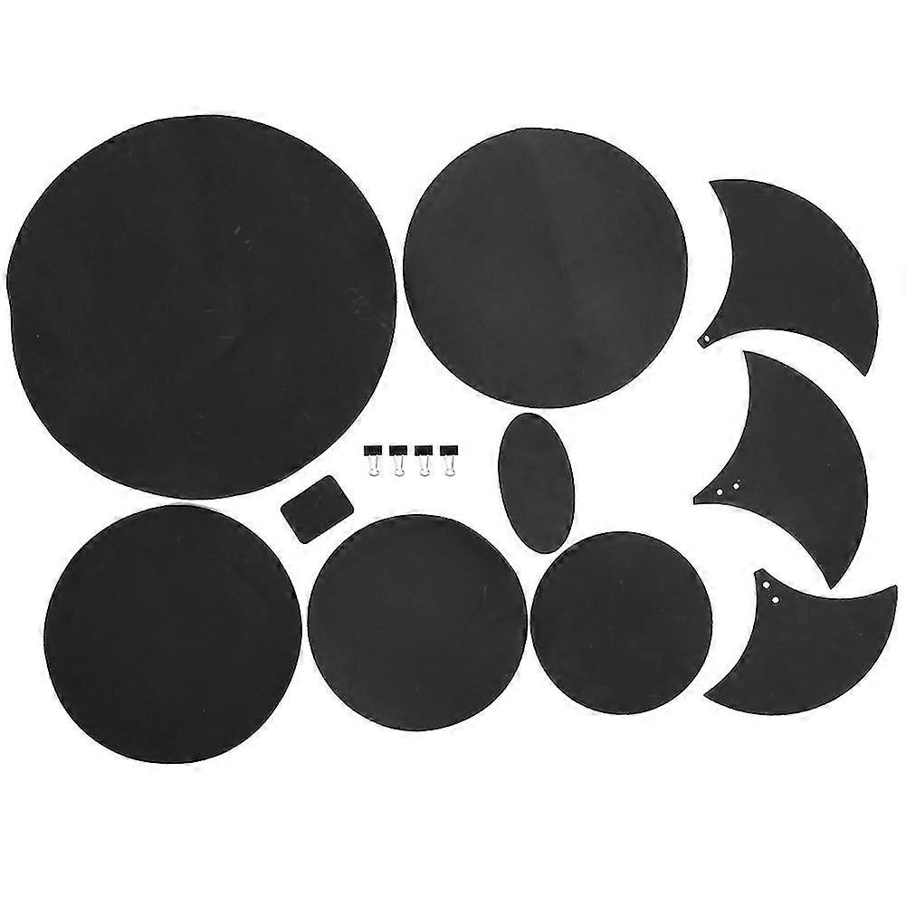 14 pcs drum practice pad ebr material drum mute practicing pad for player p