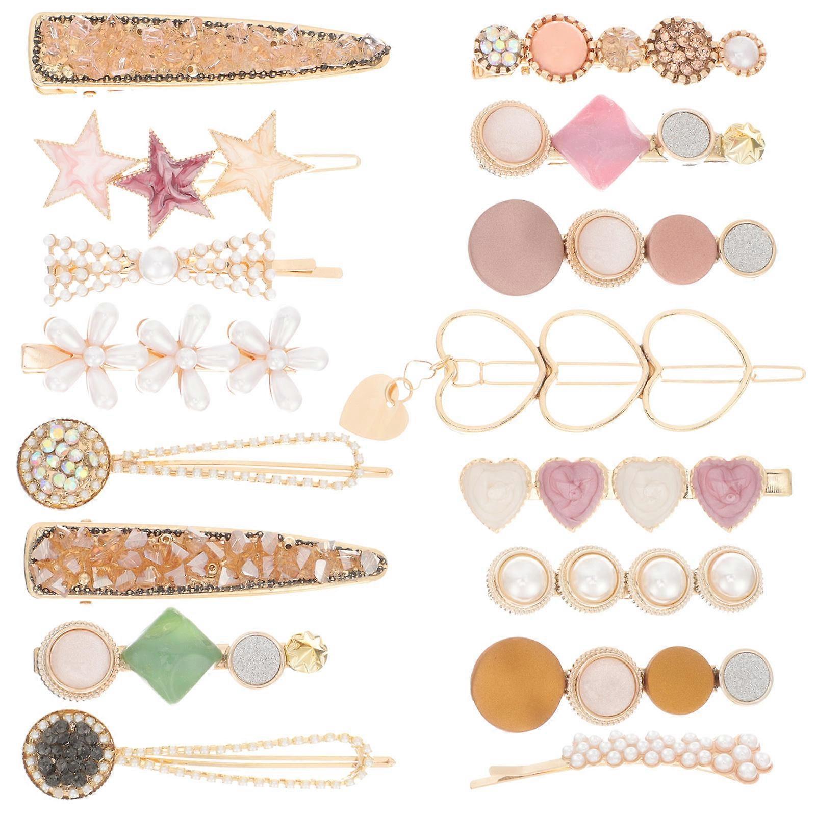 16pcs Pearl Hair Clips Set – Lightweight, Comfortable & Durable Hair Barrettes for Women and Teens – Stylish Daily Wear