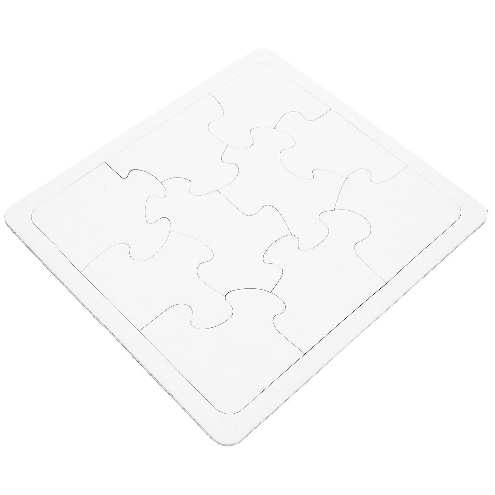 4pcs Blank Puzzle Pieces DIY Graffiti Puzzle Sublimation Paper Blank Puzzle