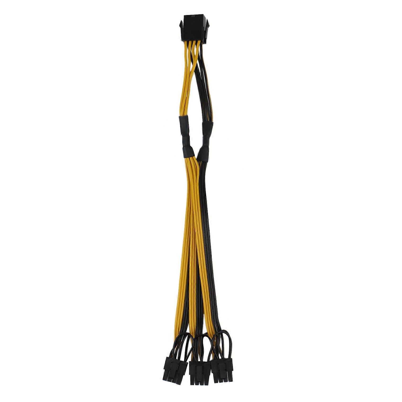 8 Pin to 3X 8Pin (6+2) Pin PCI-E Extension Cable for Graphics Card