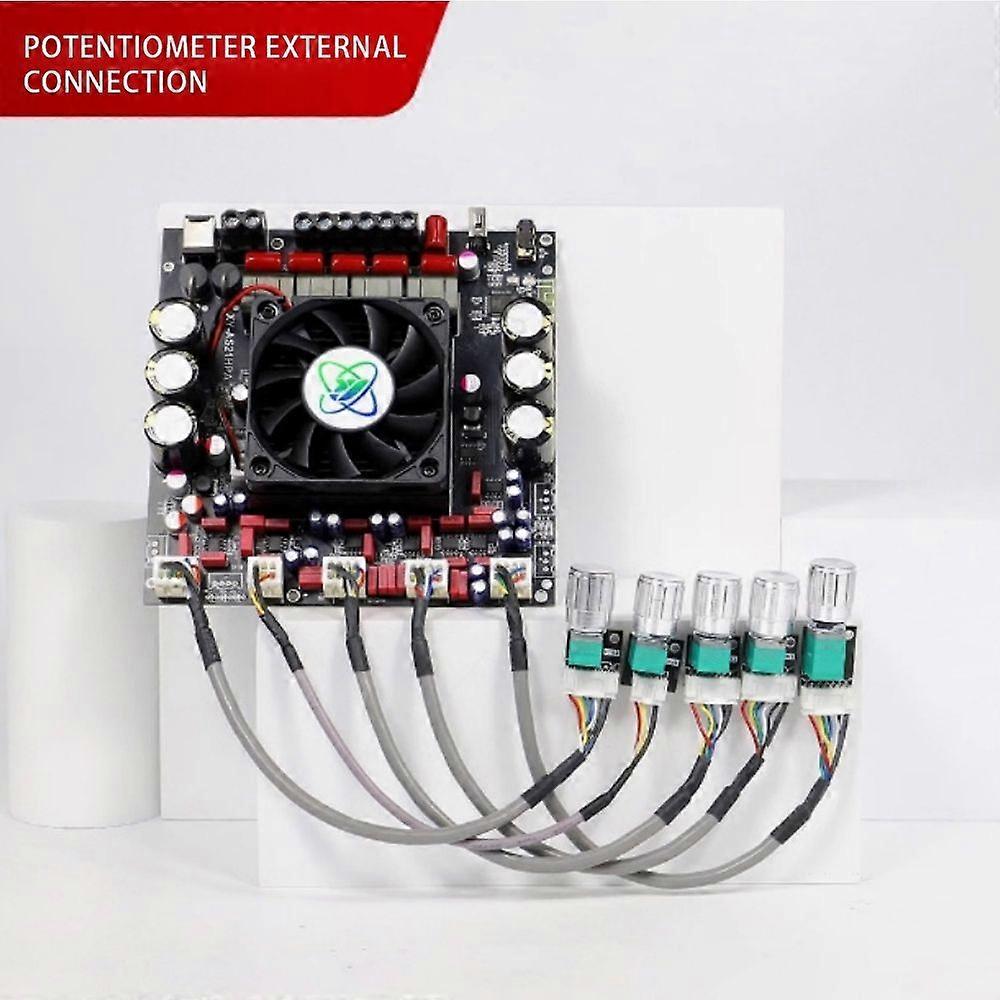 TPA3255 300W*2+600W 2.1 Channel Class D Digital Amplifier with Bluetooth 5.2 & USB/AUX Input