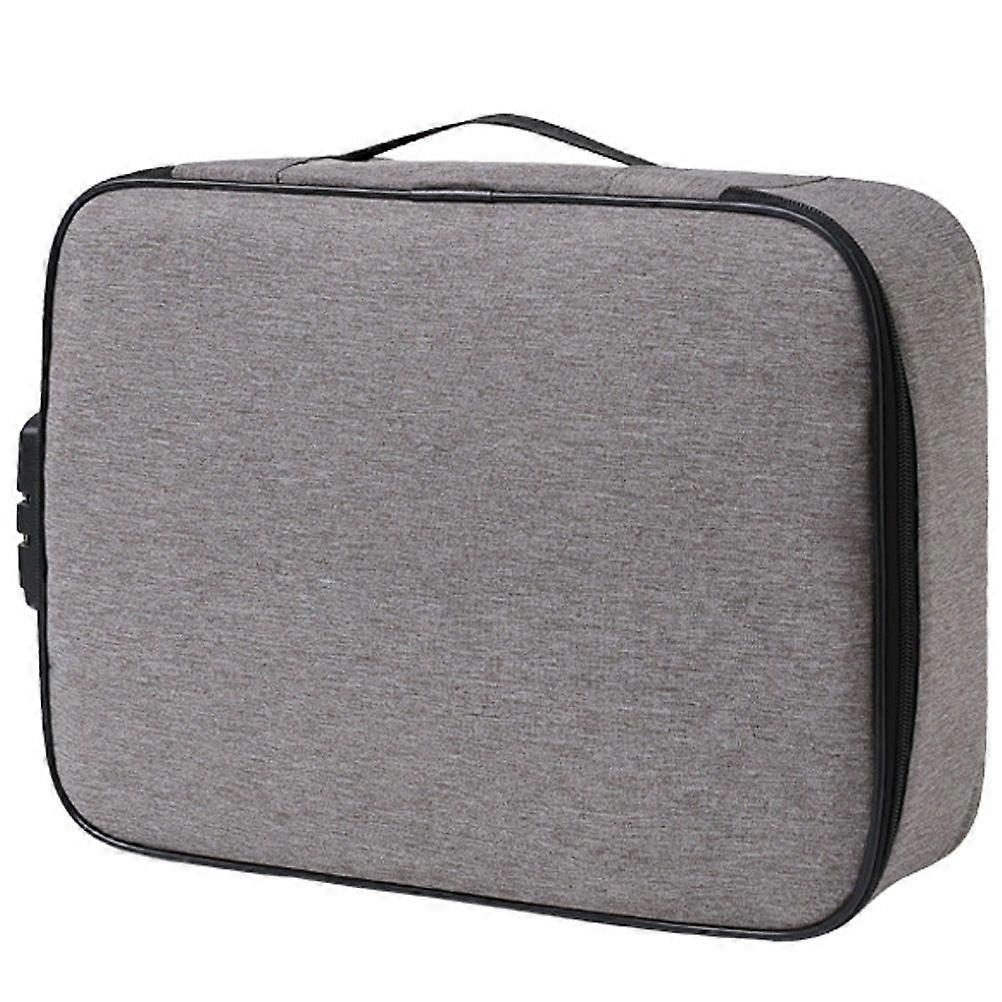 Document Lock Box Combination Portable Office File Storage Bag Organizer File Box Document Box