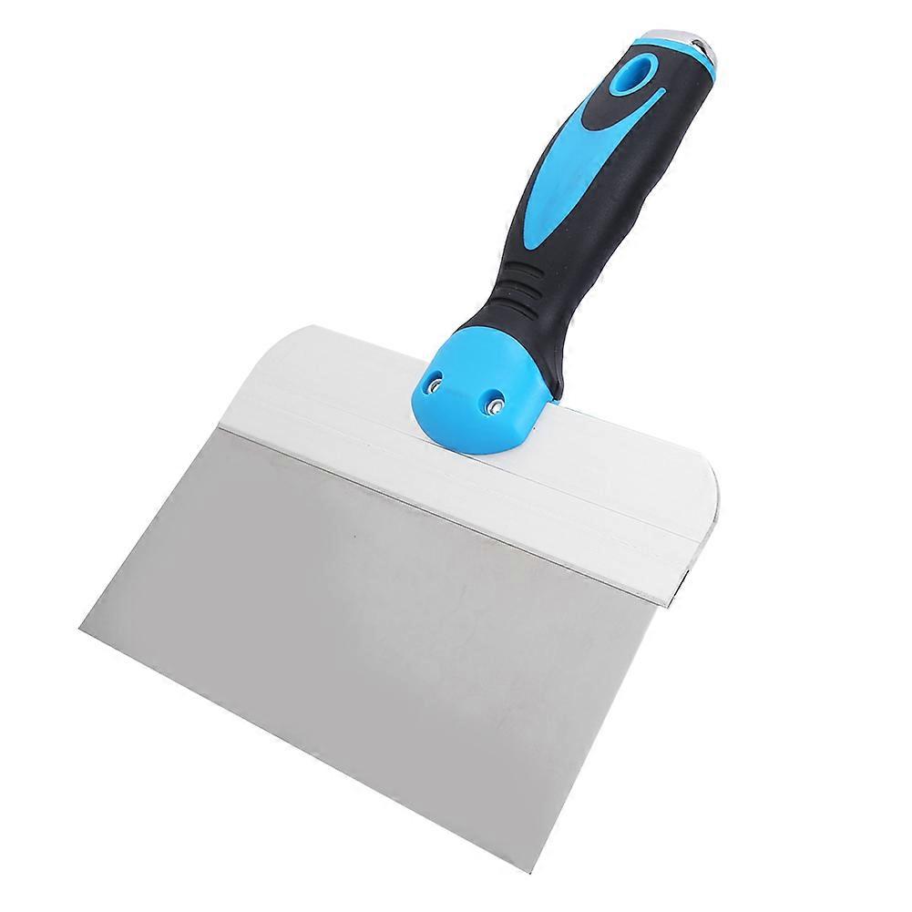 Stainless Steel 8in Scraper, Putty & Drywall Finishing Taping Knife with Soft-Grip Handle - Painter Tool
