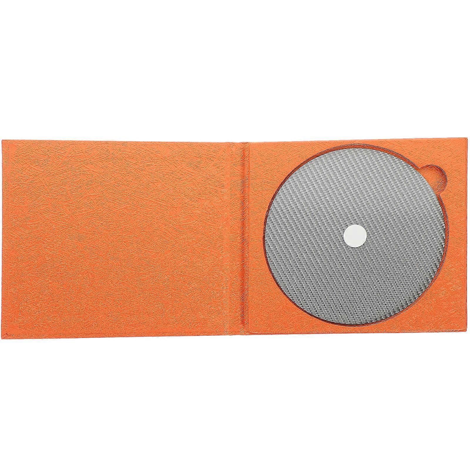 Disc Tuning Pad Carbon Fiber Stabilizer Mat for CD Players Reduces Vibration Static Electricity Precision Cut Design Enhances Audio Performance