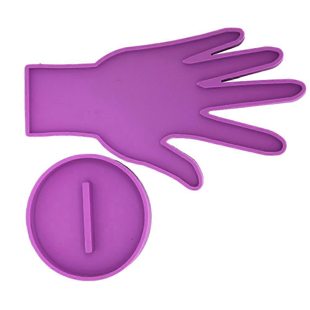 Jewelry Display Mold in Silicone, Flexible Hand Shape with Stable Base