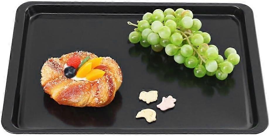 Non-Stick Baking Tray 35.6cm for Bread, Cake and Cookies, Black Carbon-Free Bakeware