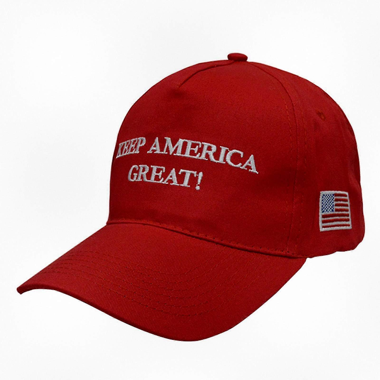 Make America Great Again Hat Red Cap for Donald Trump Supporters, US Outdoor Unisex Political Rally Accessory