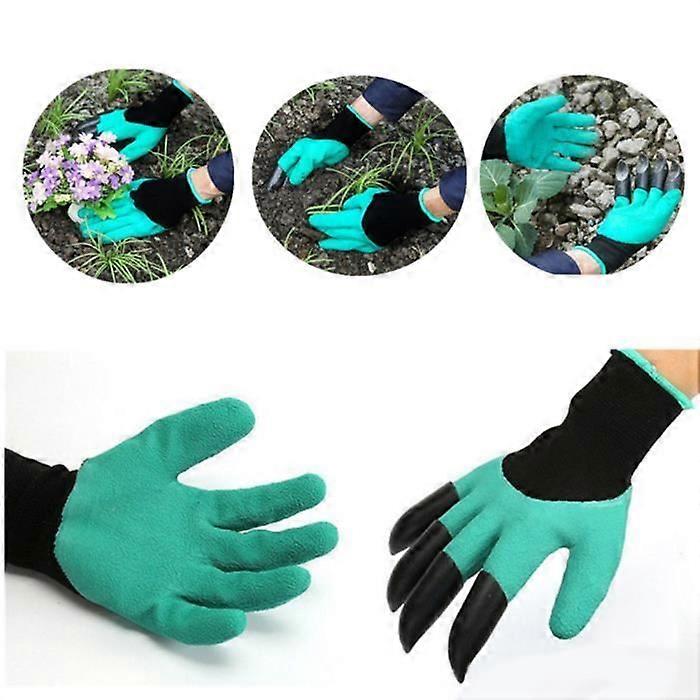 Gardener gloves with claws for easy sowing