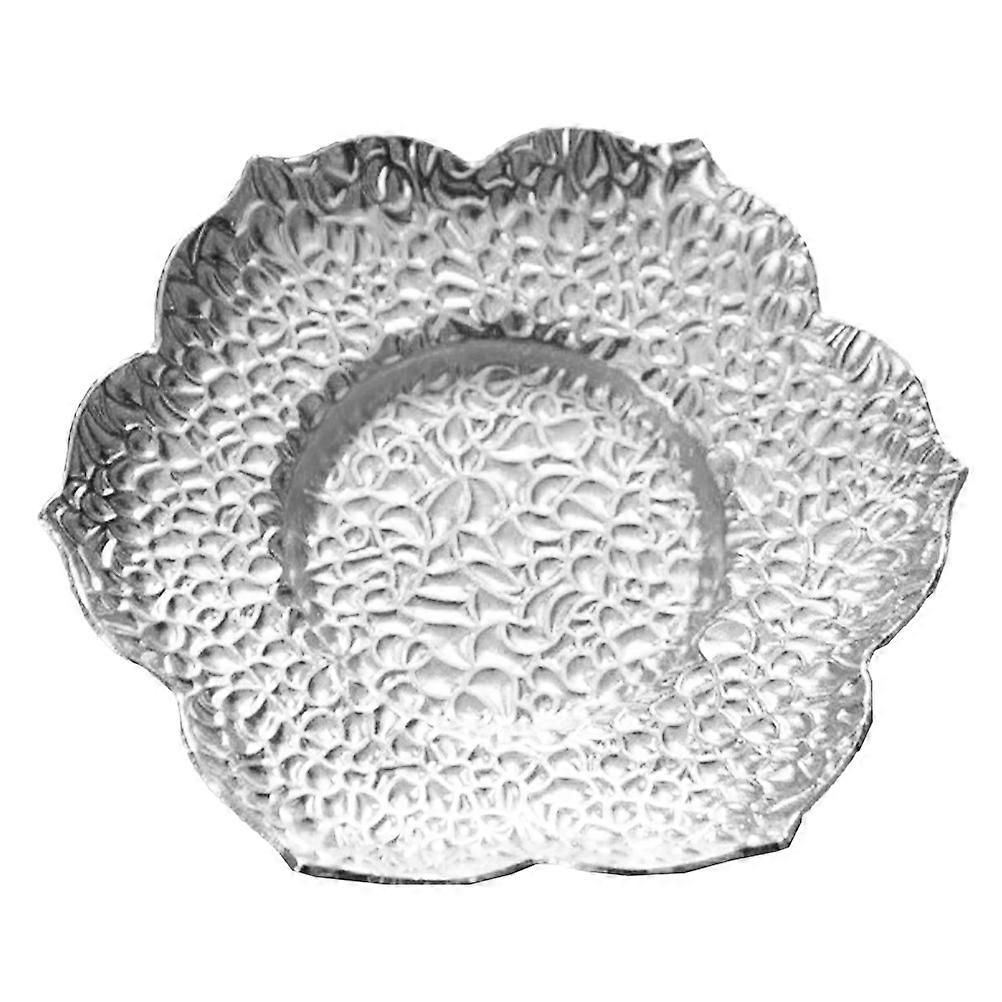 Table Cup Coasters Flower Shaped Coasters Mug Mats Daily Use Silver Heat Insulation 1Set