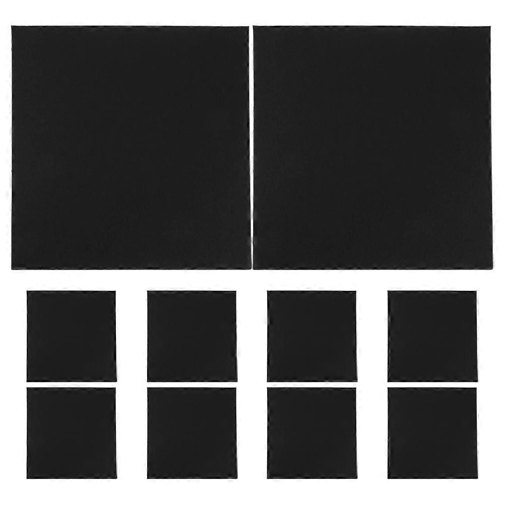 Blank Dvd Cases Paper Dvd Case Storage Portable Rectangular for CD and DVD Storage Binders Black 10Pcs