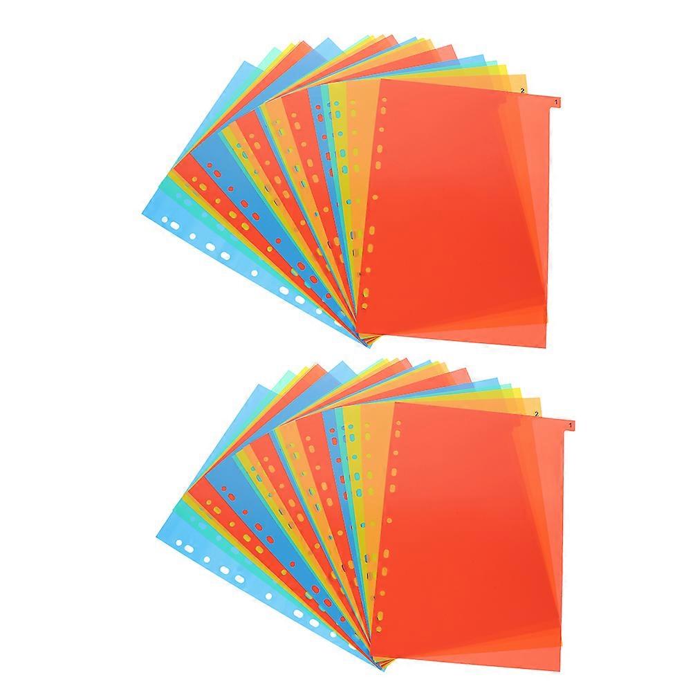 A4 Index Dividers Quick File Organization Binder Divider For Office Use Students 2 Sets