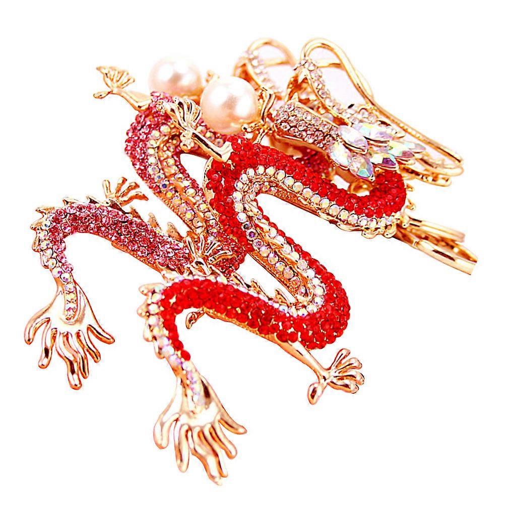 Car Keys Keychain Chinese Dragon Keyring For Thanksgiving And Purse Decoration With Zinc Alloy In 7.5 2.0 0.3in Size 1Pcs