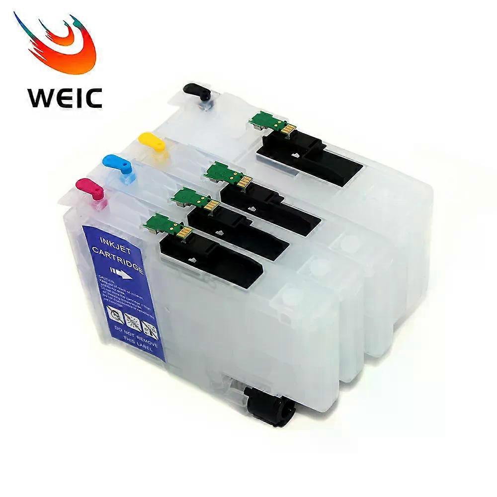 4Color/Set LC406 Refill Ink Cartridge Chip for Brother MFC-J4335DW MFC-J4345DW MFC-J4535DW MFC-J5855DW MFC-J5955DW MFC-J6555DW