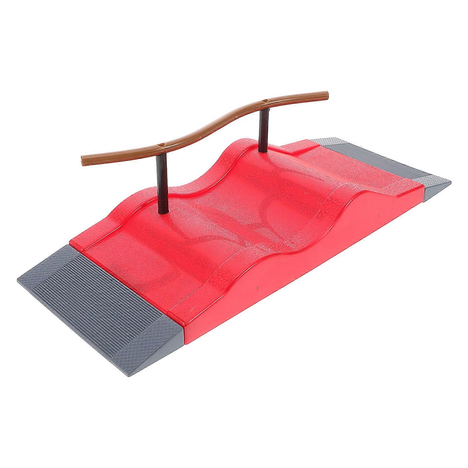 Skateboard Ramps Finger Skateboard Ramp Indoor Play Plastic 1Set