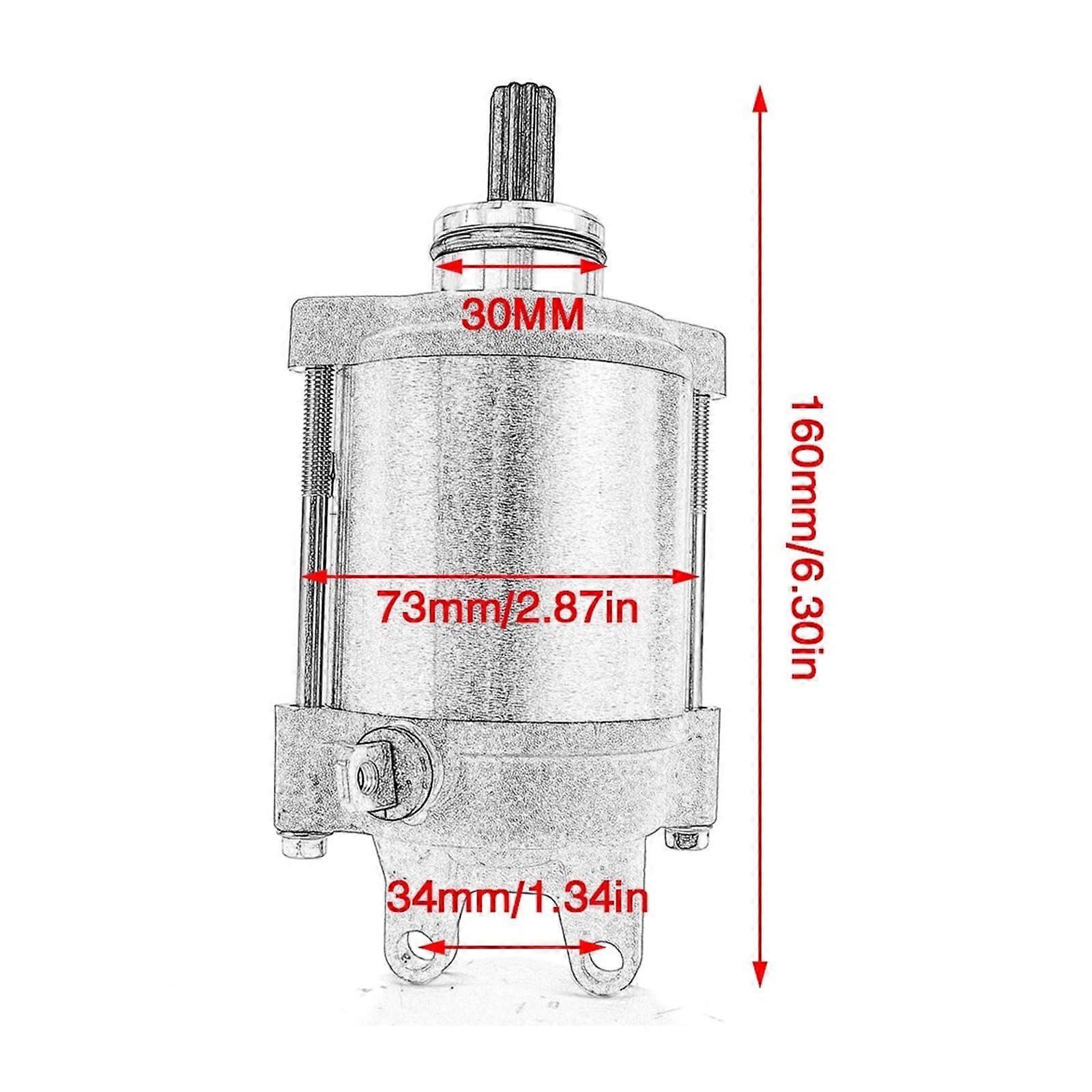 Suitable Starter Motor Compatible With Suzuki GSX-R GSXR 1000 2001-2008 2002 2003 2004 2005 2006 2007 / GSXR 1000 GSXR1000Z