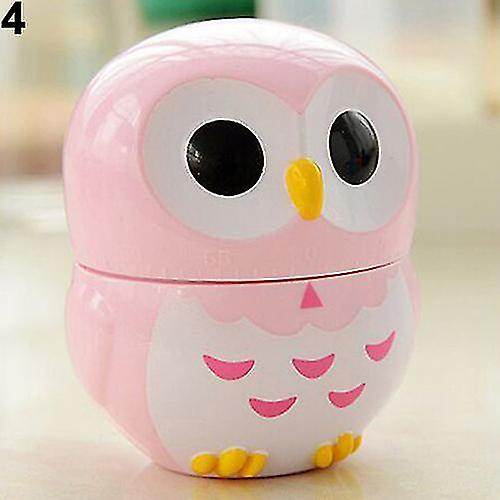 1pc ugle design 60 minutter mekanisk kjøkken matlaging timer klokke høy alarm