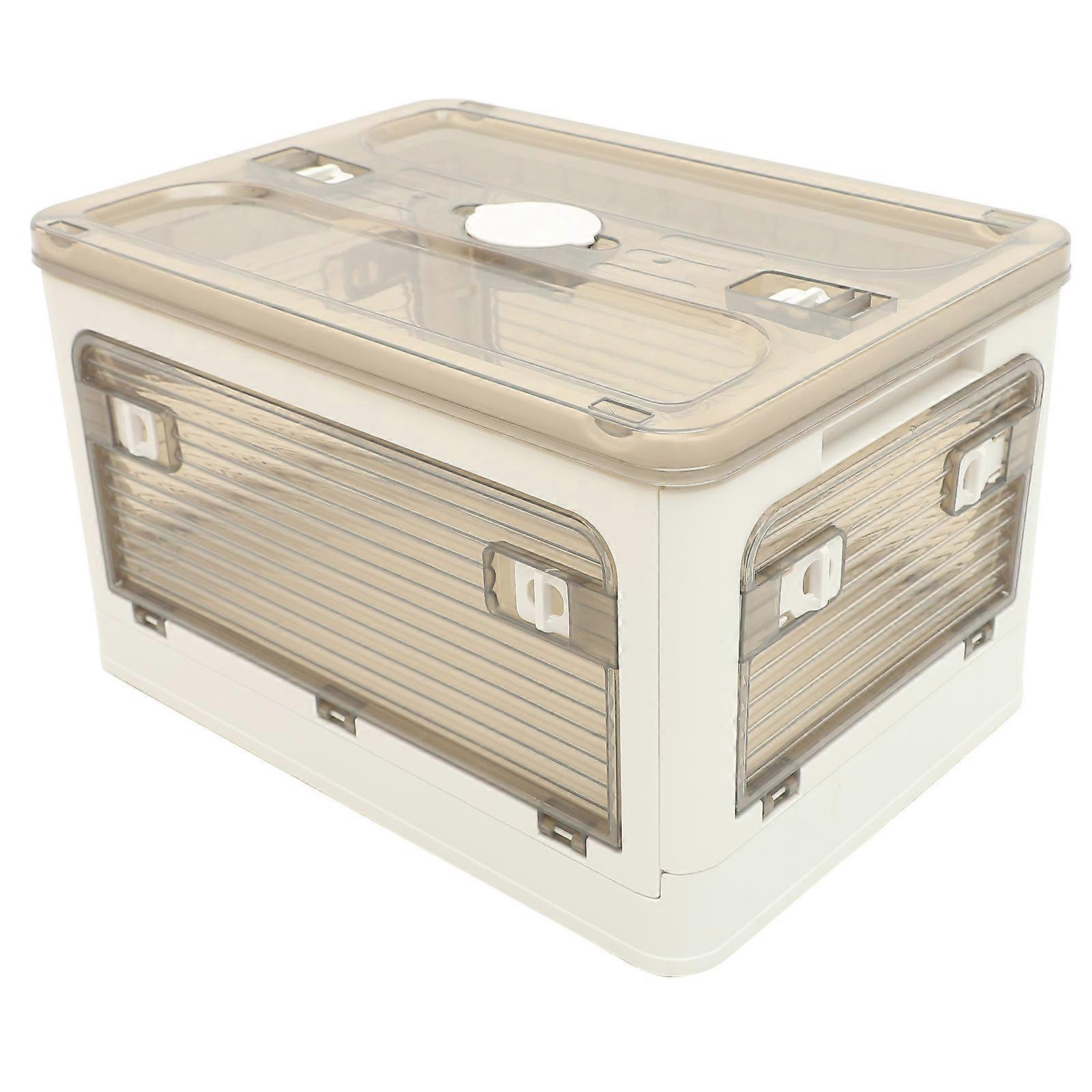 Trunk Storage Trunk Organizer With Lid Plastic Long Term Use Side Pick Up Beverage Storage 40.5x29x24cm 1Pack