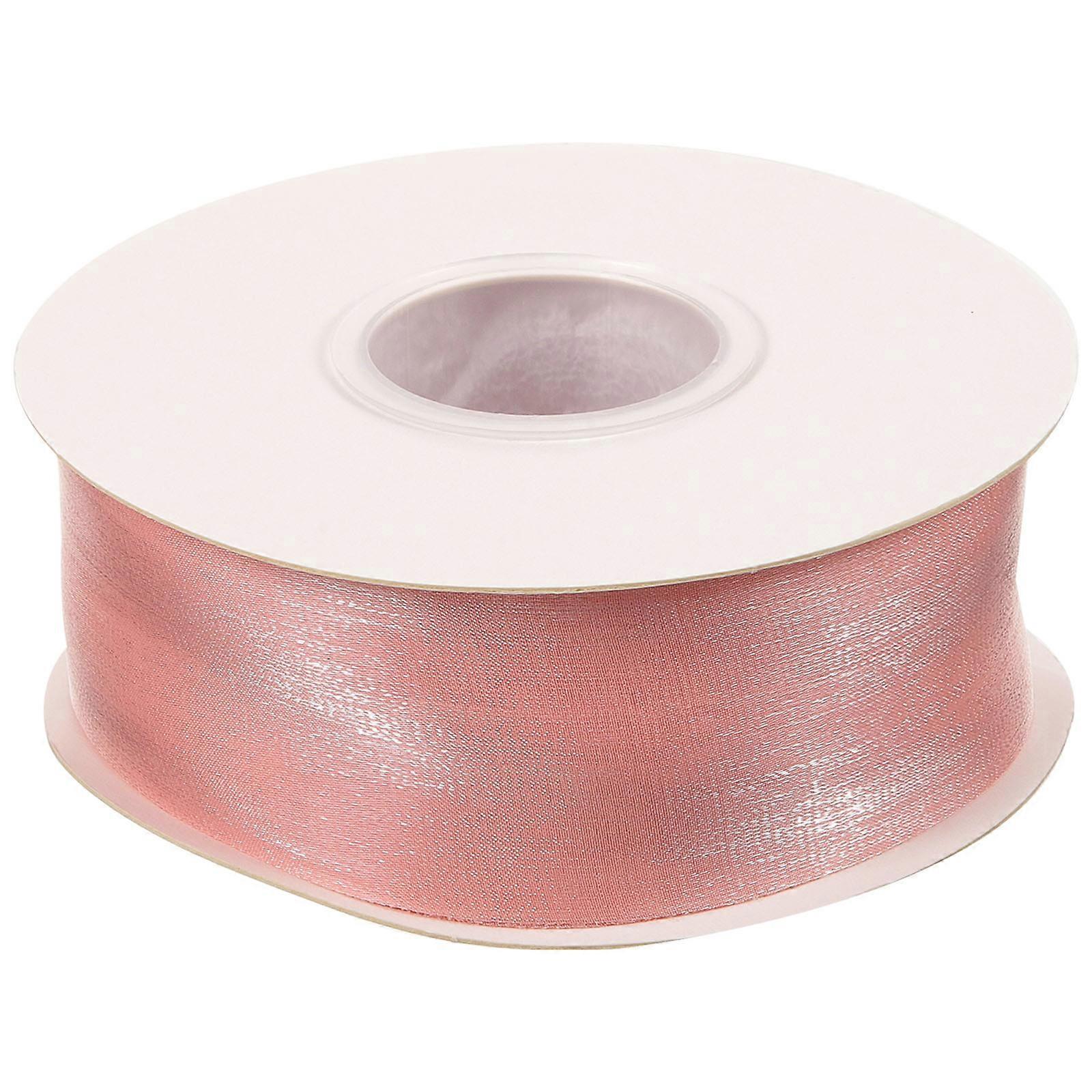 Craft Ribbons Colored Bow Making Silk Pink 11.5x11.5cm Roll DIY Projects present Giving 1Pcs