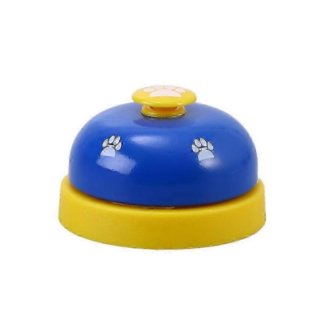 Câine de companie Oliță Dresaj Clopote Footprint Model Dispozitiv de comunicare pentru câini Puppy (albastru și galben)