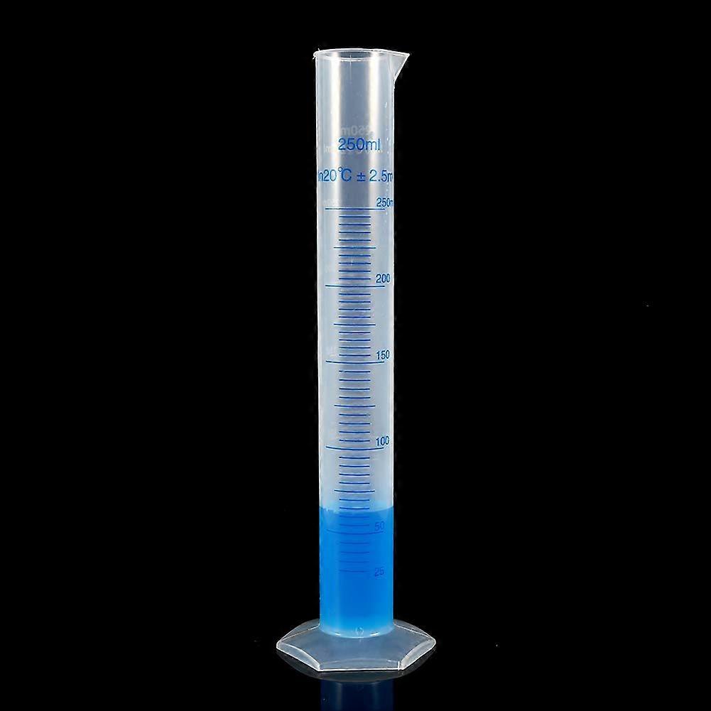 250ml Plastic Measuring Cylinder for Aromatherapy, Biodiesel, Beer, Wine Making, and Lab Use