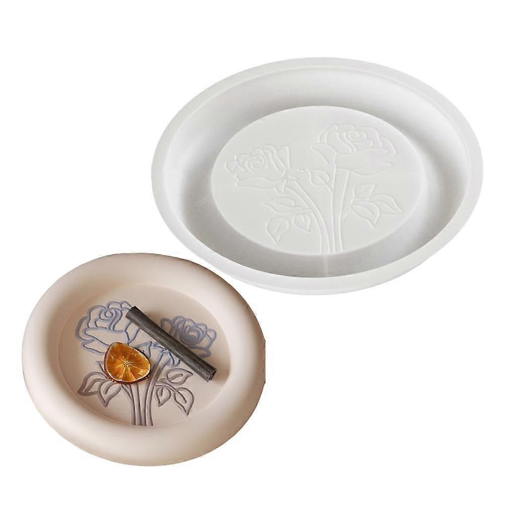 Round bowl shape flower pattern crafting molds silicone texture for bowl plate Section 2