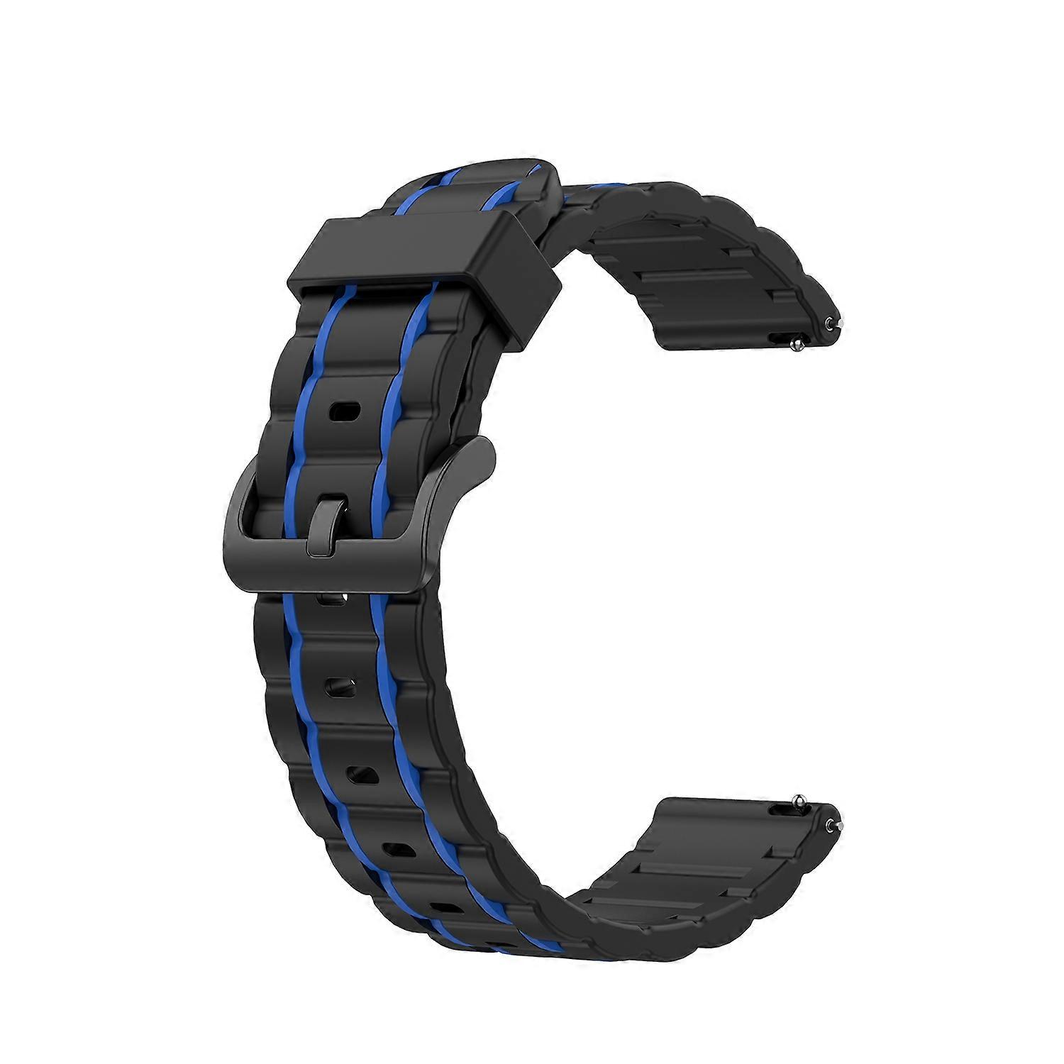 Wave Shape 22mm Silicone Smart Watch Strap for POLAR Grit X POLAR Vantage M Ticwatch Pro Ticwatch Pr