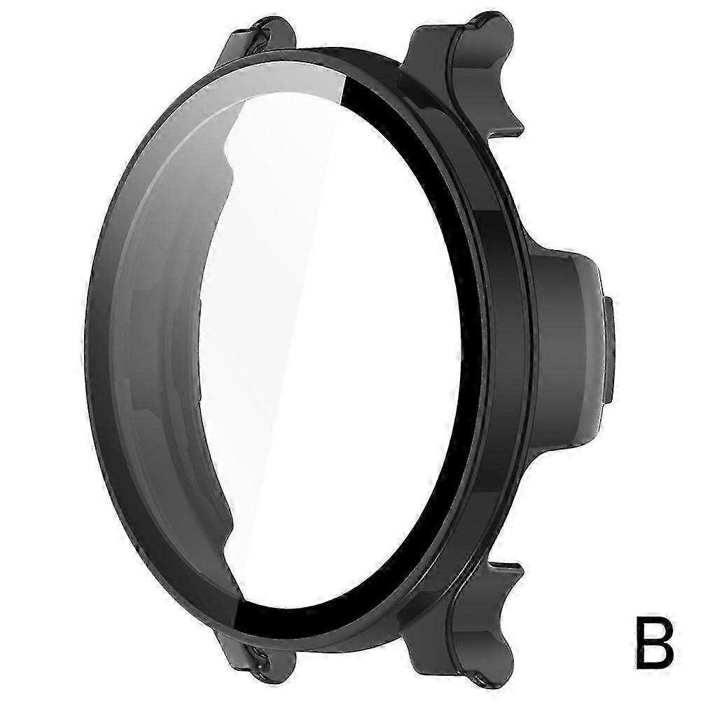 Garmin Lily 2 Tempered Glass Screen Protector & Case Cover - Shockproof Frame