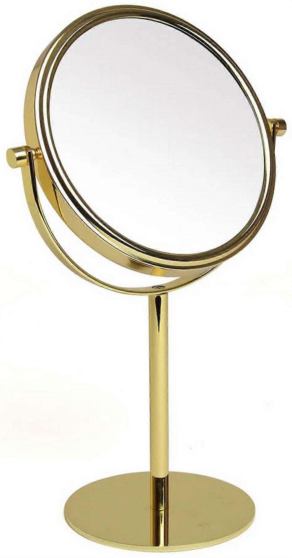 Alice Wheeler London 7x Magnification Standing Mirror - Gold