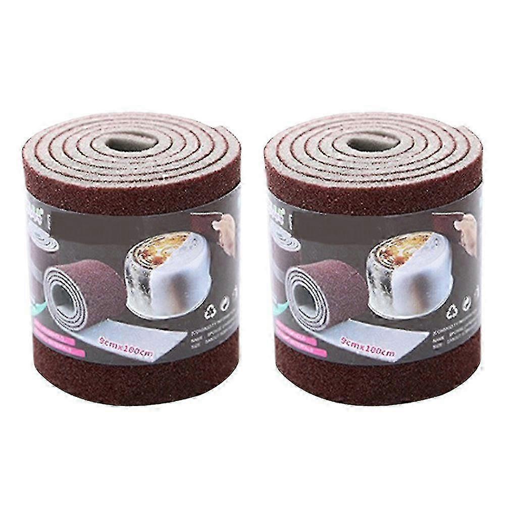 2 Rolls Cleaning Eraser Sponges Pot Scrub Dish Brush Sanding Block