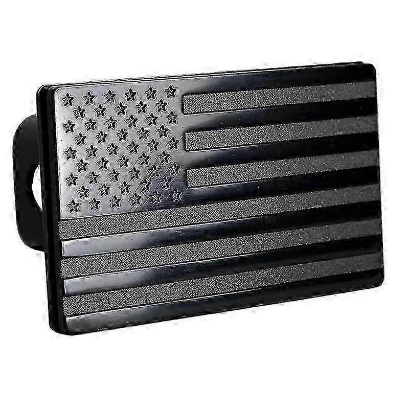 כיסוי וו מתכת פטריוטי - תואם לתקע טרמפ נגרר של דגל ארה"ב