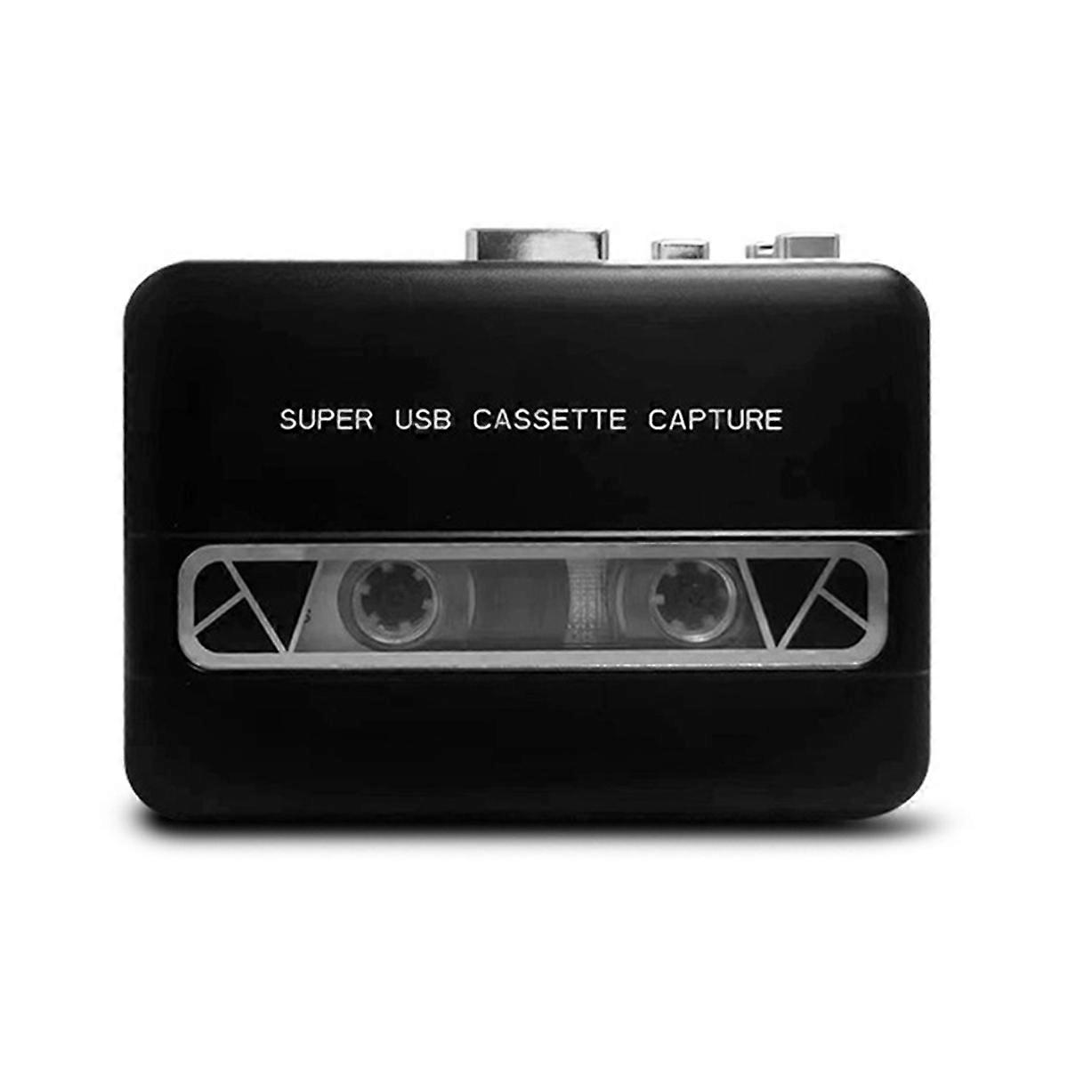 USB Cassette Capture Radio Player Portable USB Cassette Tape to MP3 Converter Audio Music Player Tape Cassette Recorder