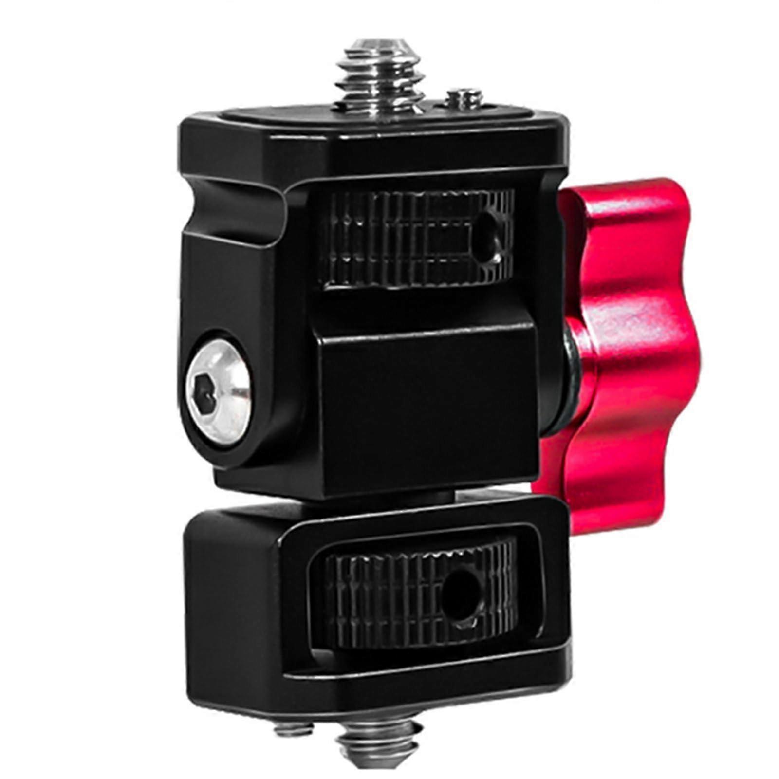 Flexible Shoe Mount Adapter for DSLR Camera, Dual G-Position Cold Shoe Monitor Holder with Quick Release Mechanism
