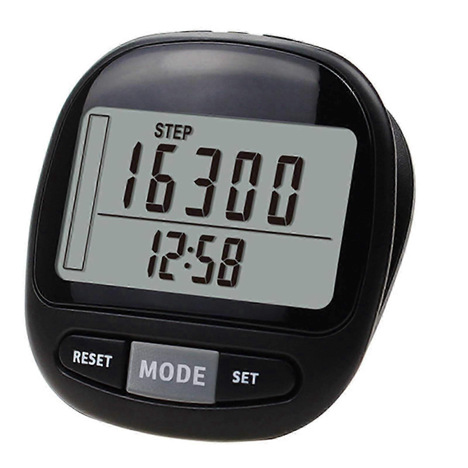 Multifunction Digital Pedometer with LCD Display for Running, Walking, Outdoor Mileage Tracking and Step Counting with Belt Clip Ref 2996