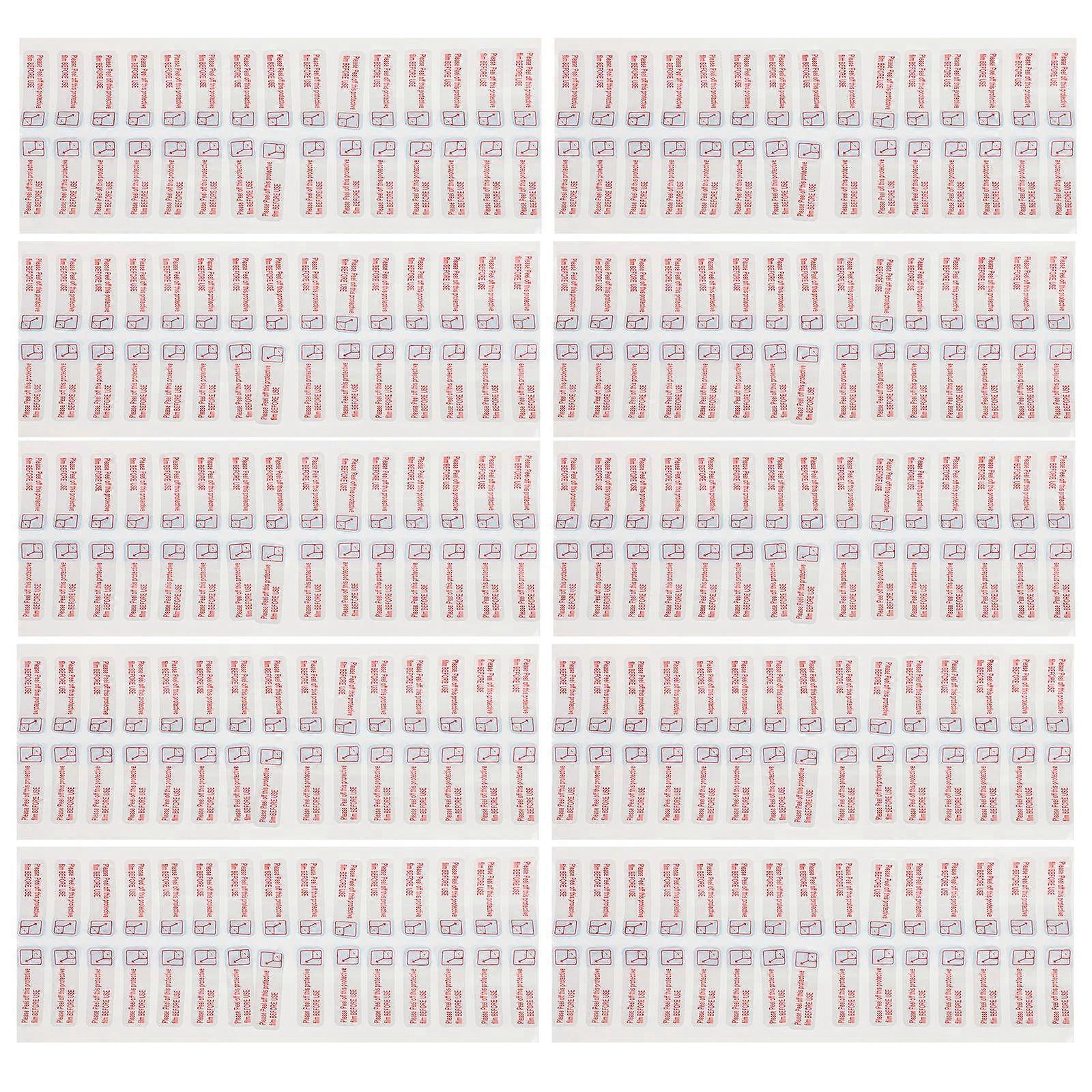 It sounds like you're referring to a product listing or description for **peel off protective film stickers**—commonly used as **reminder labels** or