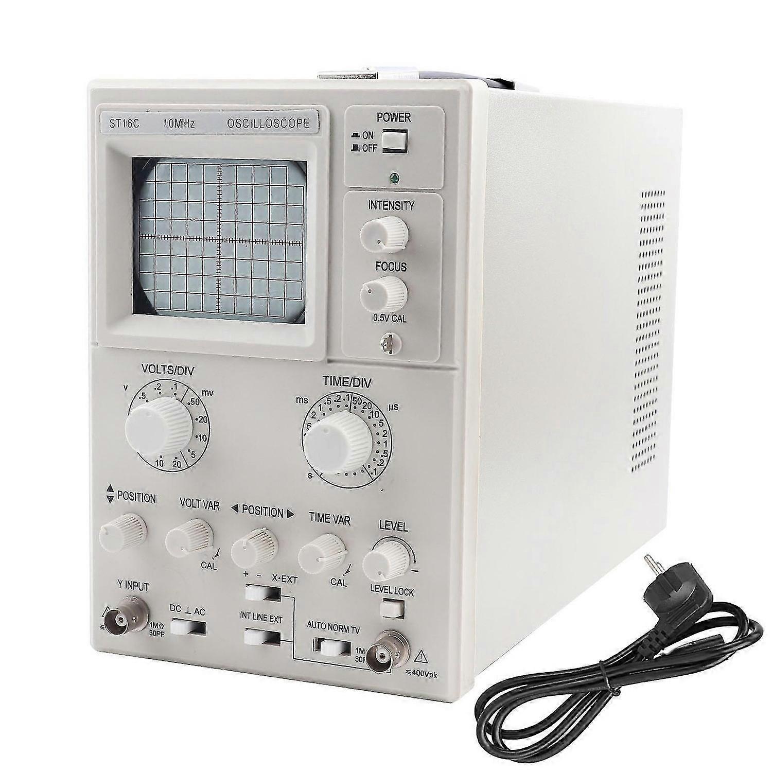 ST16 Single Trace Vertical Horizontal Oscilloscope Machine Equipment 10MHz