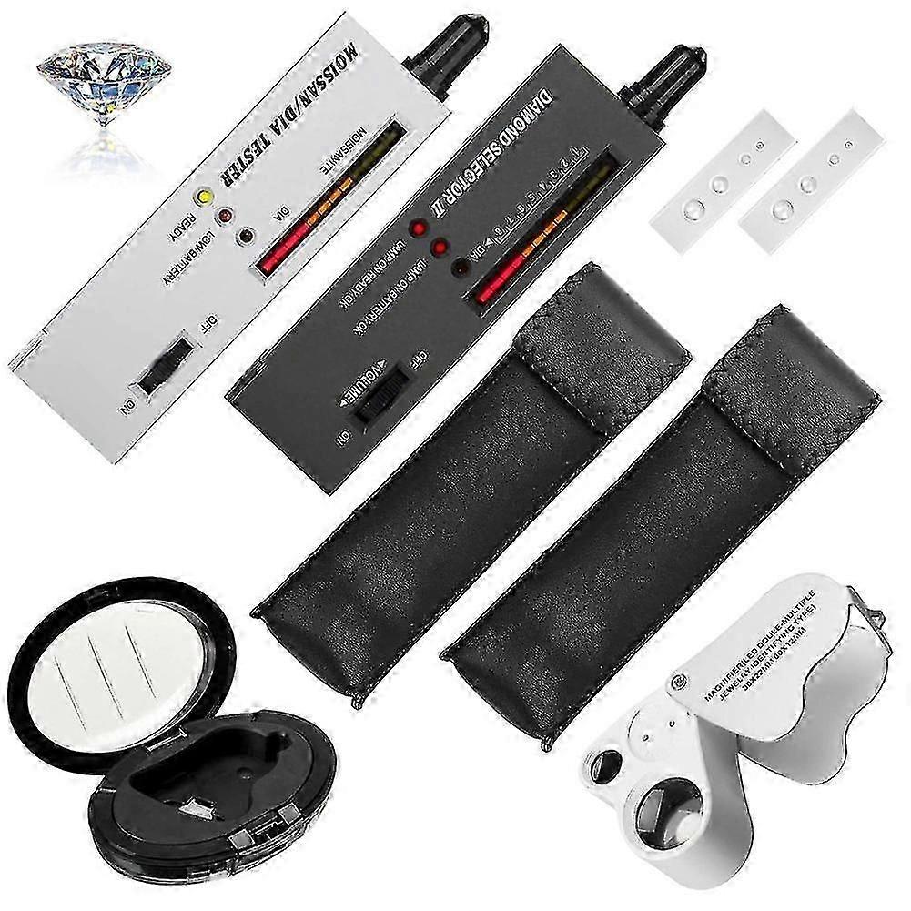Diamond Tester, High Accuracy Diamond Tester Pen With 30x 60x Magnifying Glasses For Novice And Exp