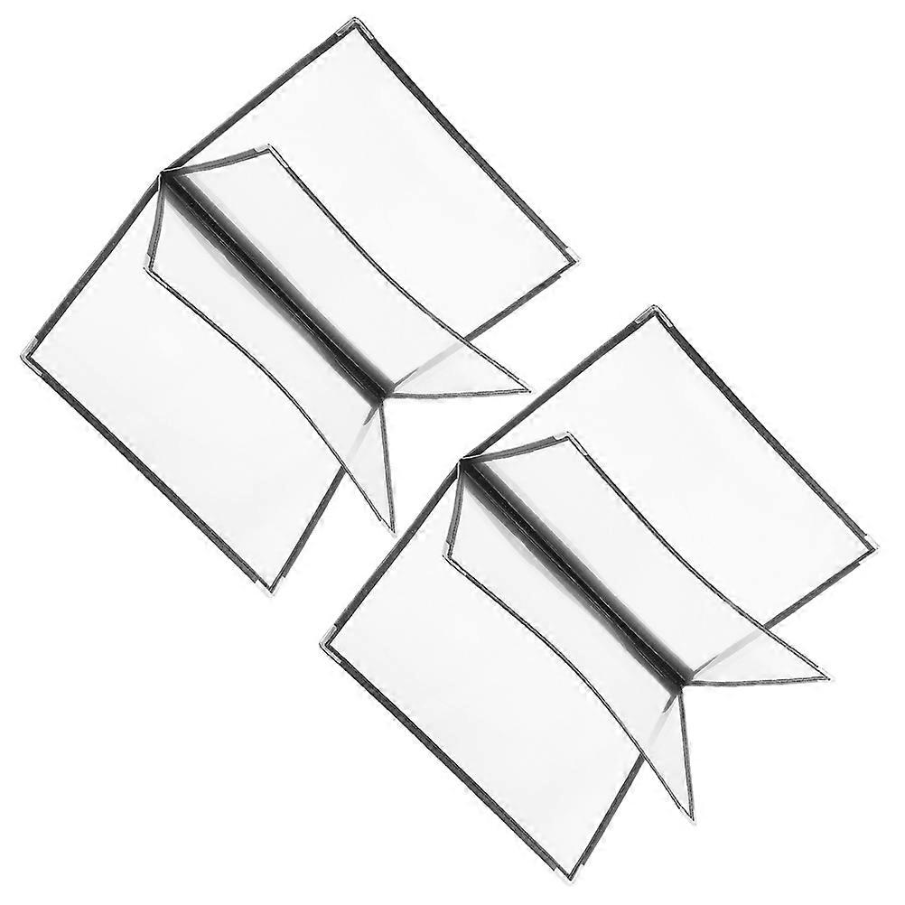 Restaurant Menu Holder Organize Pages Professional Chefs Black 2Pcs