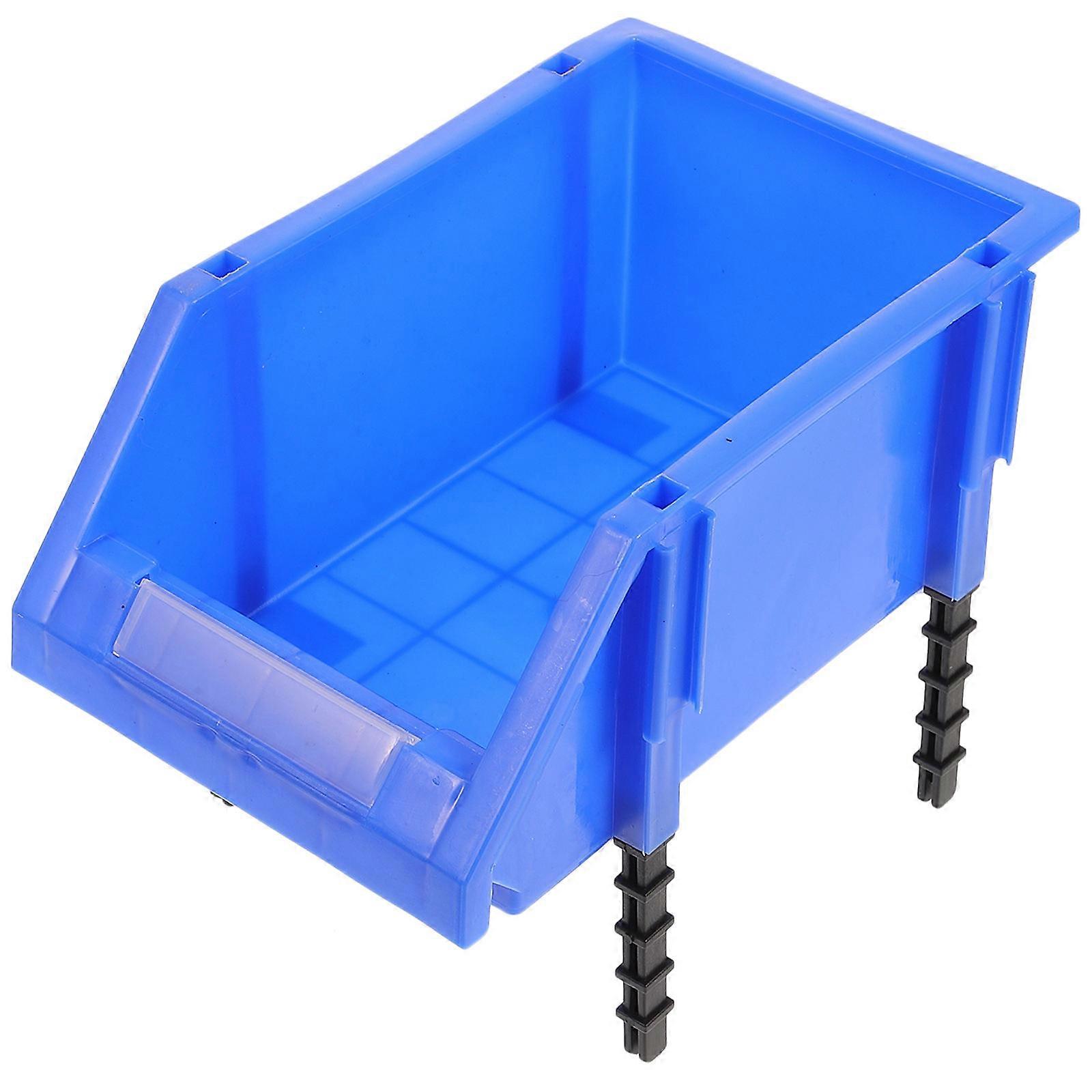 Hardware Organizer Box Tool Boxes Workshop Rectangular Plastic 9.8×6.1×4.5in Stacking 1Pack