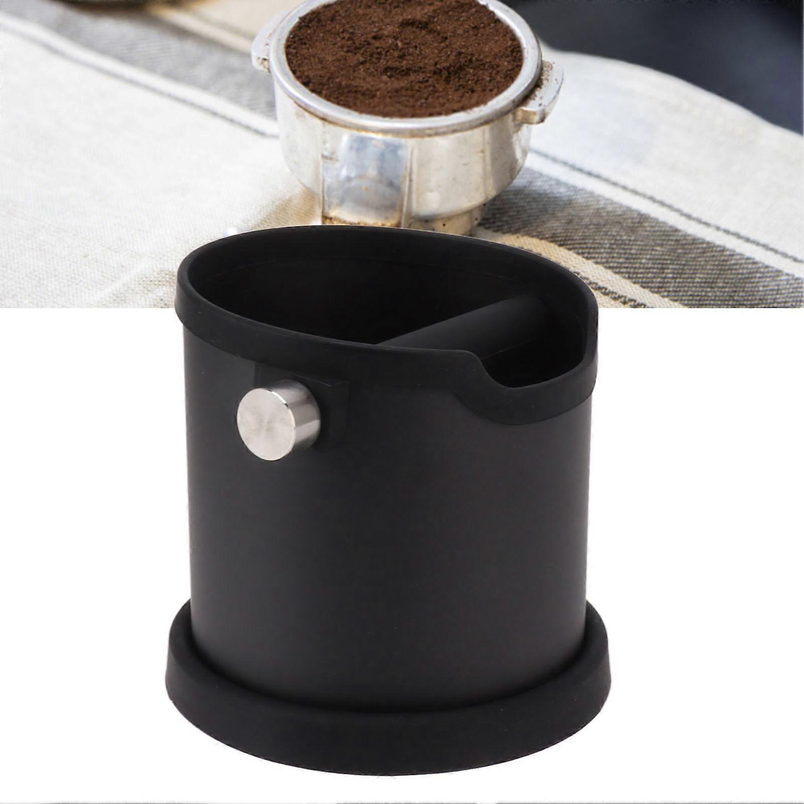 Semi Automatic Coffee Knock Box Stainless Steel Silicone Coffee Grounds Container Dump Bin