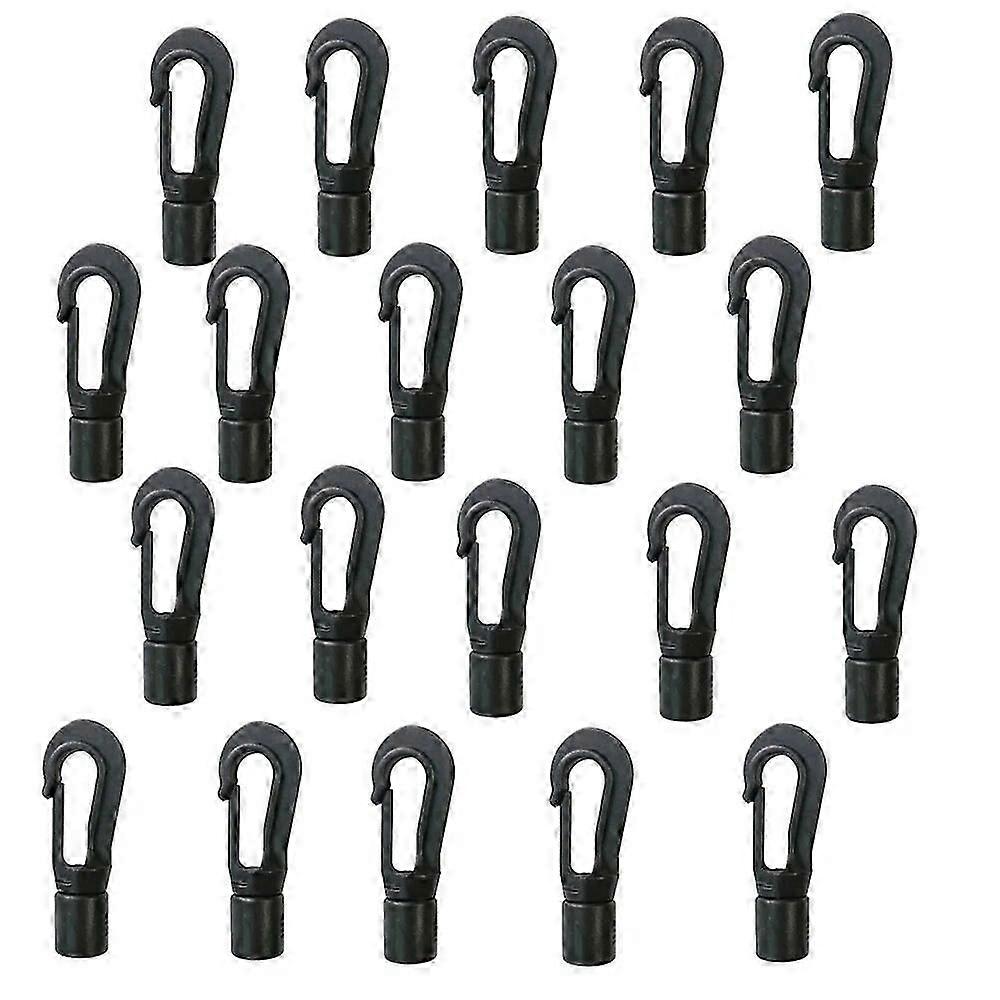 5 8MM Quick Connect Hooks Bungee Shock Cord Hanging Ends Clip for Kayak Canoe Boat Dinghy Rib DIY Elastic Cord Rope