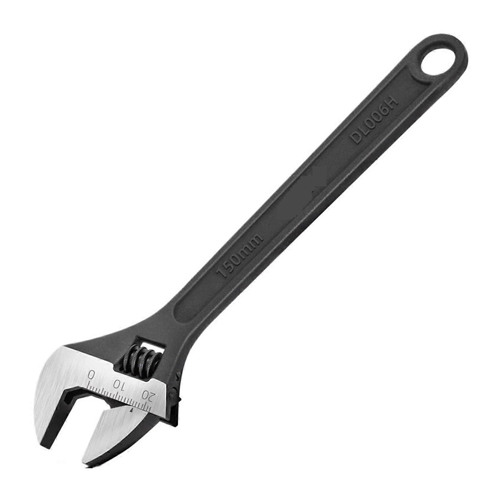 Adjustable Wrench 12-Inch Black, Multi-Function Tool for Auto Repair, Compatible with 6/8/10/12/15 Inch Sizes
