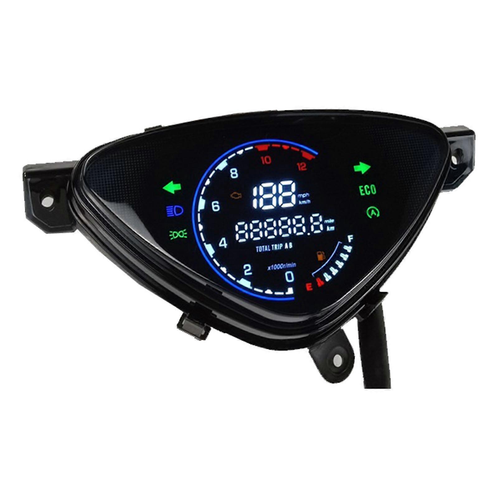 Waterproof Motorcycle Dashboard Odometer Speed Cluster Tachometer with Large Digital Screen Fit for Mio110 SPORTY Riders