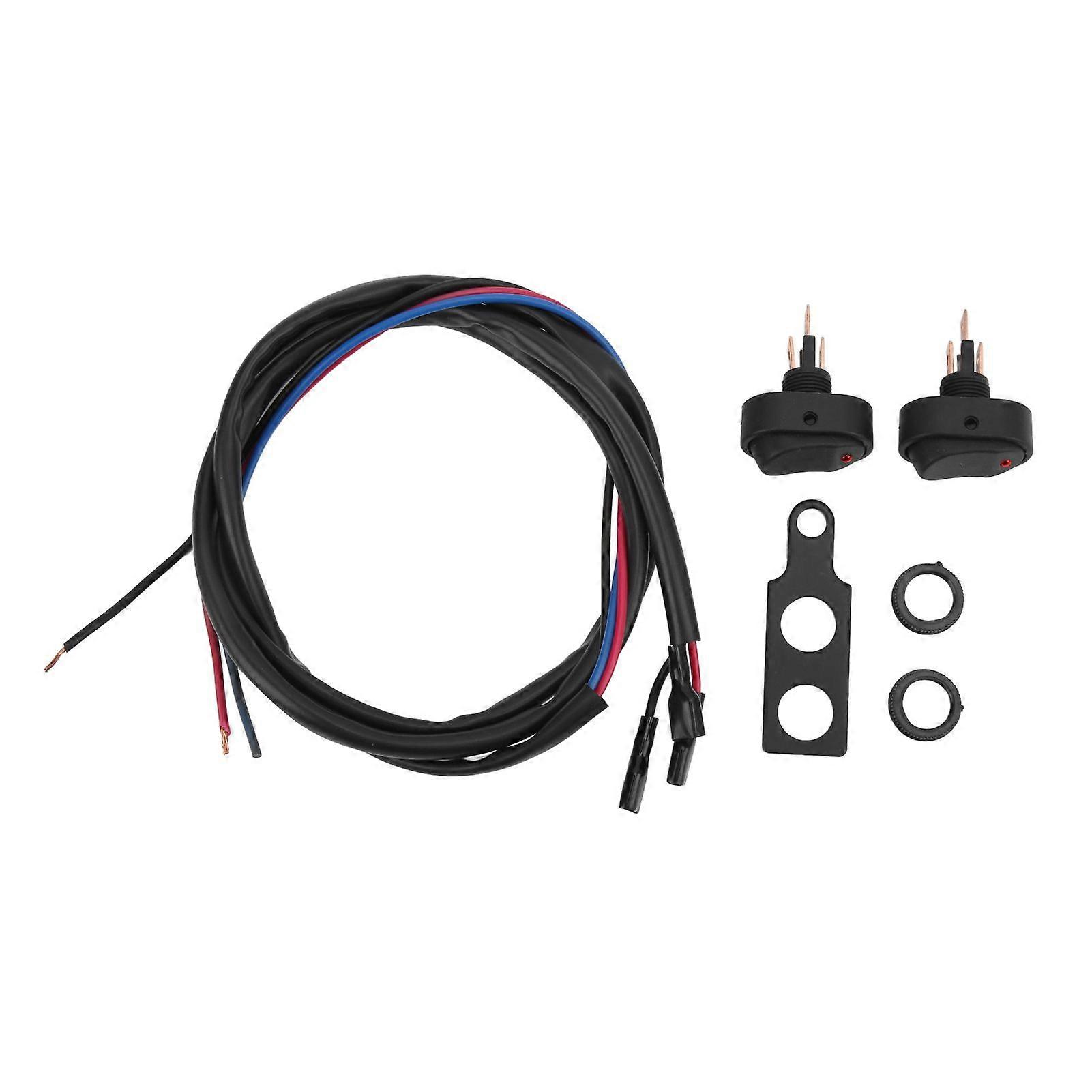 12V 30A 3P SPST On Off Toggle Switch Rocker Switch LED Red Indicator Waterproof for Car Truck Boat Motorcycle