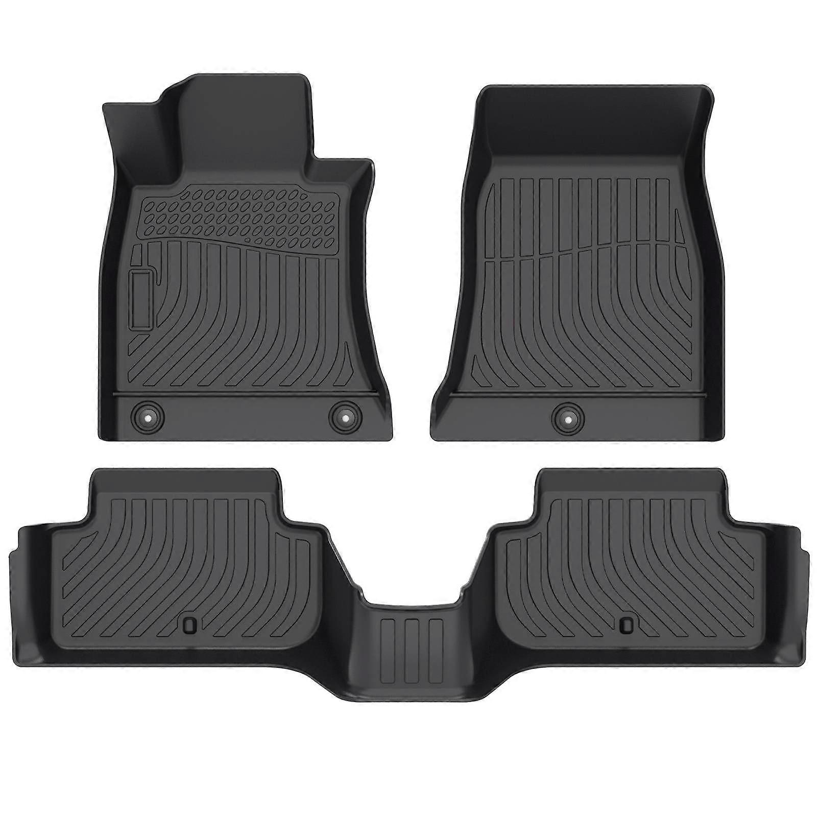 19-22 Genesis G70 RWD All Weather Floor Mats Liners FRONT & REAR NO.1712