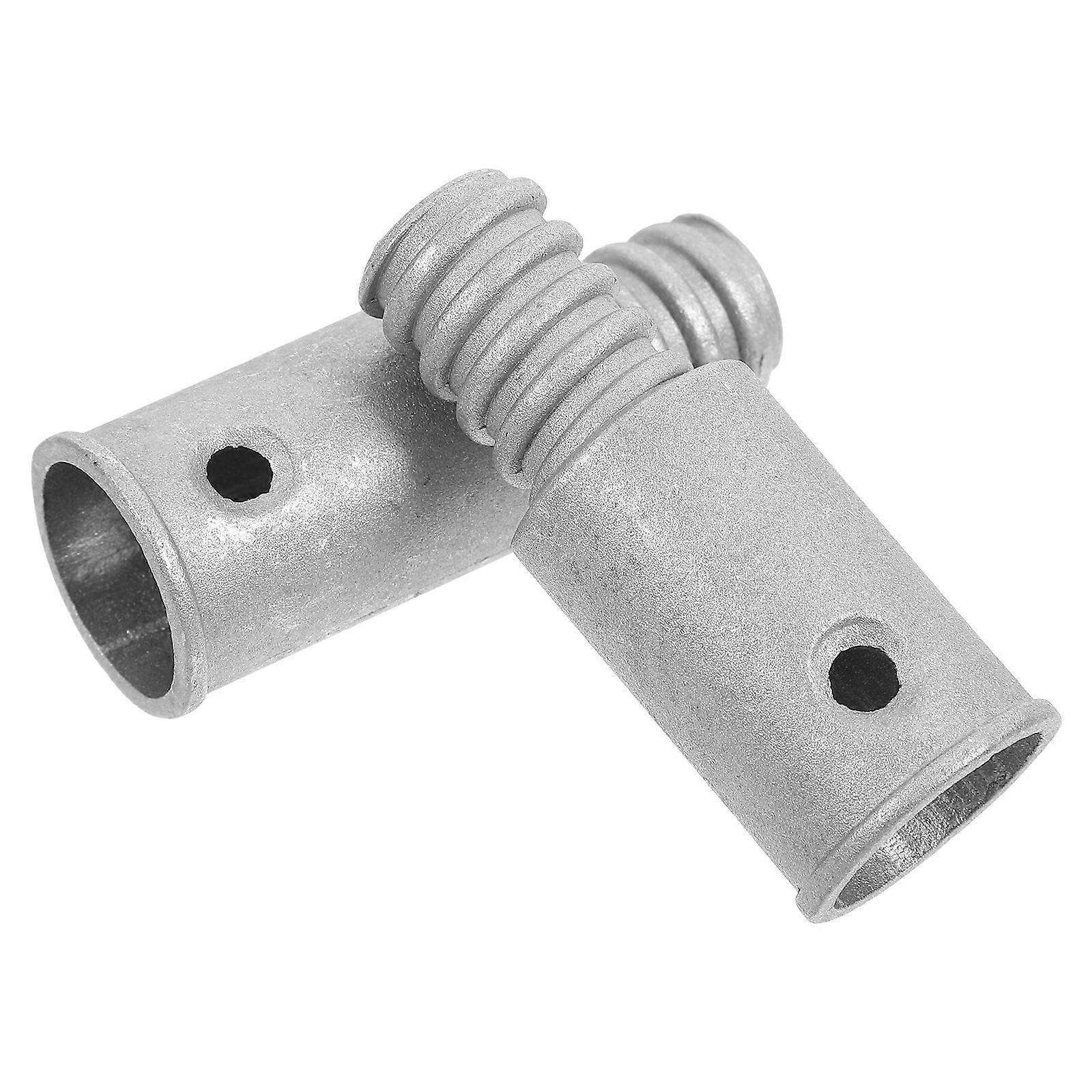 Telescopic Rod Connector Metal Threaded Connectors Tips for Mop Handles 2Pcs