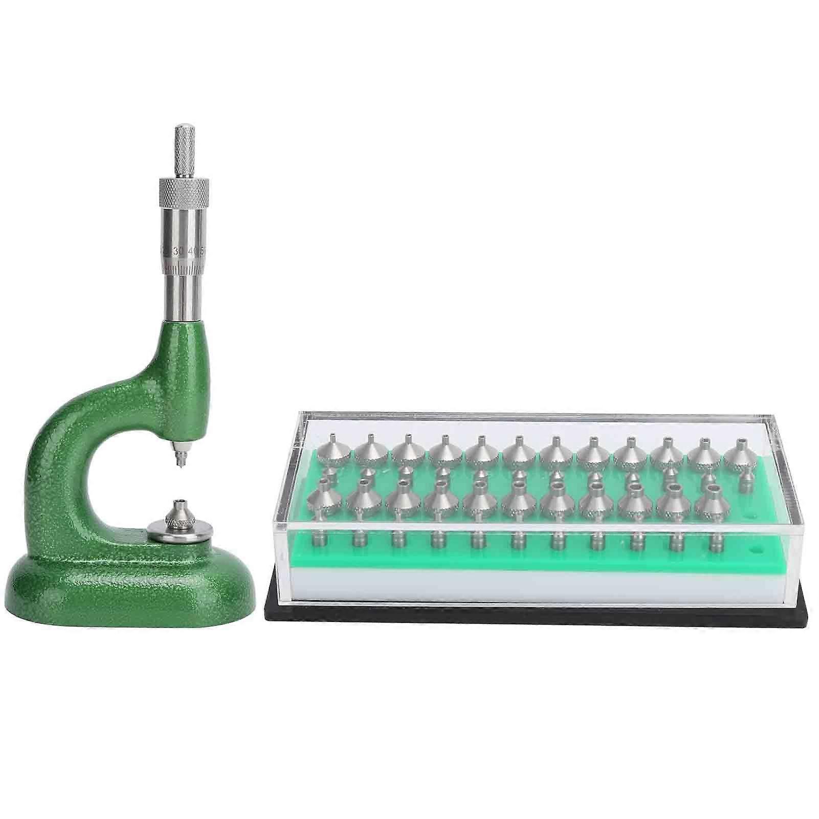 Watch Repair Tools Watchmaker Rhinestones Setting Machine Thread Pitch MicrometerGreen