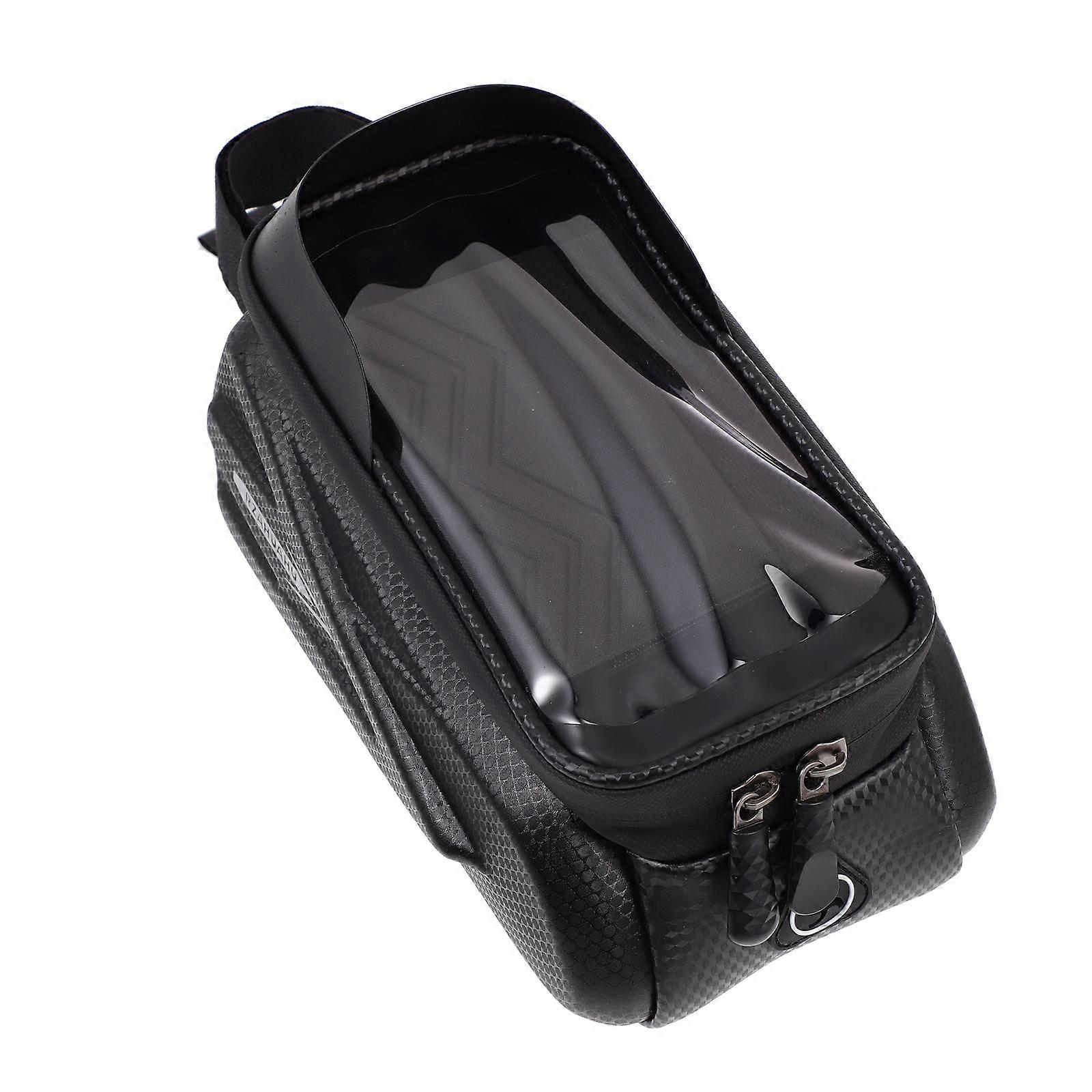 Black Handlebar Bag with Feature for Cycling Storage 1 Piece