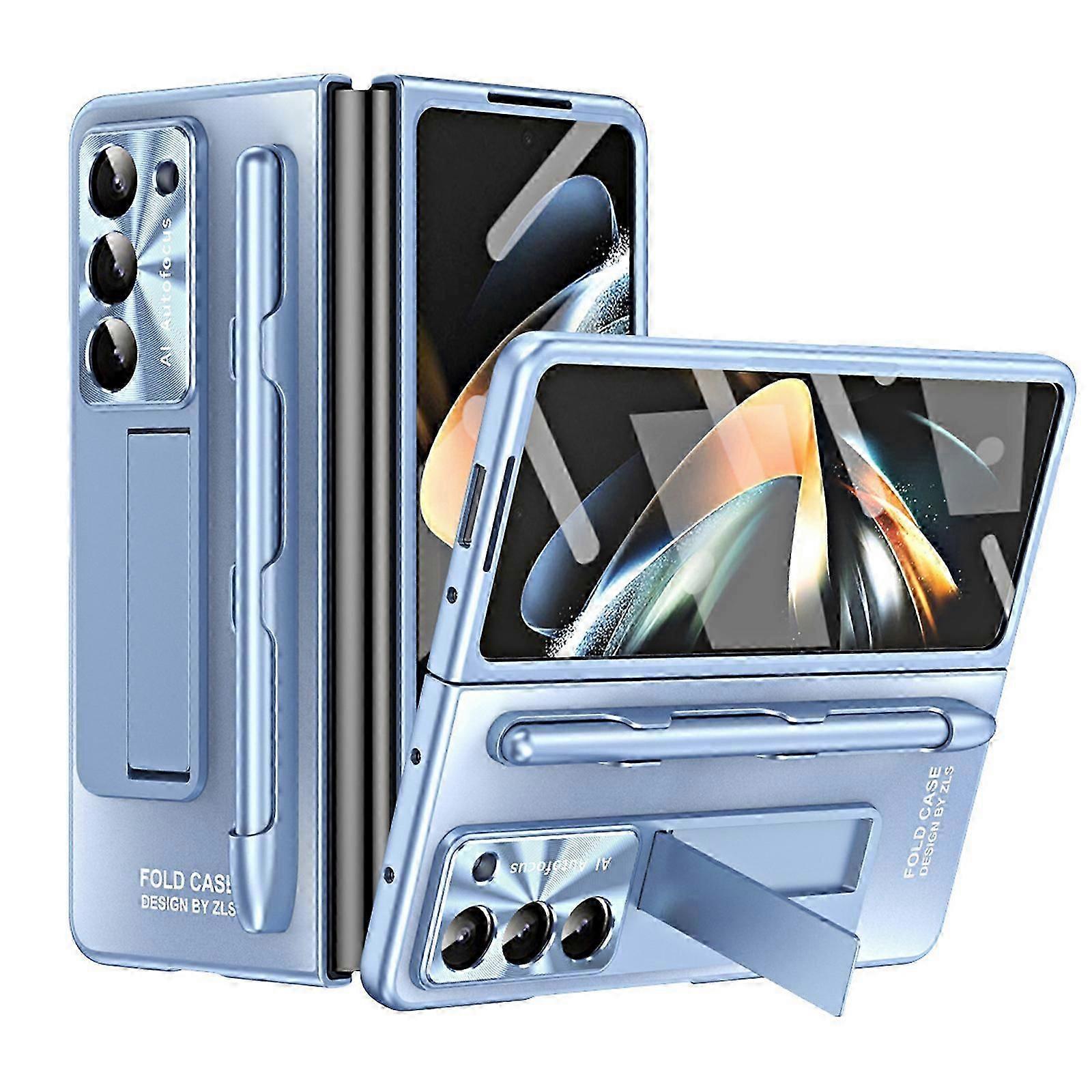 Galaxy Z Fold 5 Case with S Pen and S Pen Slot, Built-in Screen Protector and Kickstand for Samsung Galaxy Z Fold 5 Case