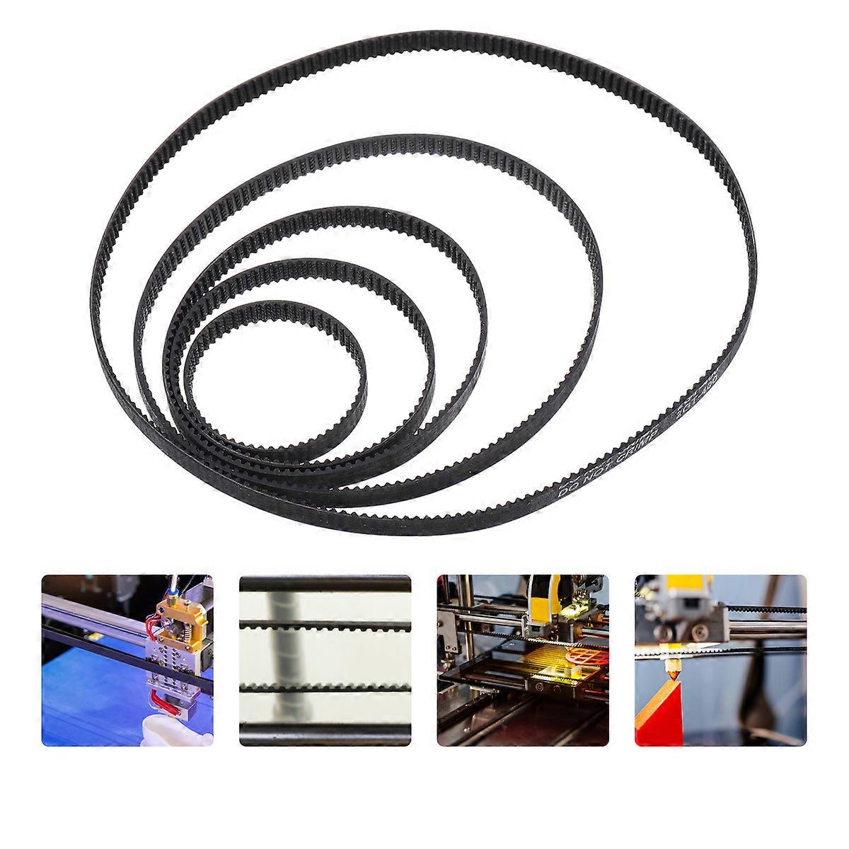 6pcs Closed Loop Rubber Timing Belt for Printers – High Efficiency Synchronous Belt for Linear Motion & Positioning Applications